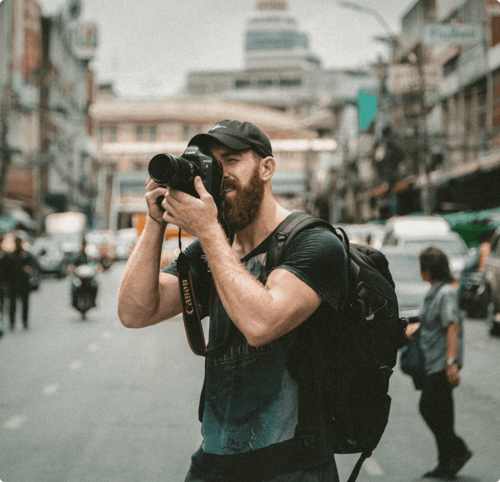 Man taking picture