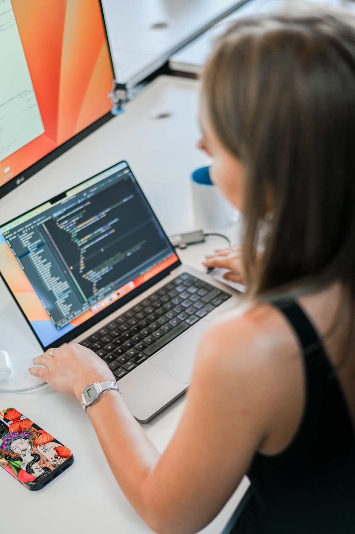 Designer using figma