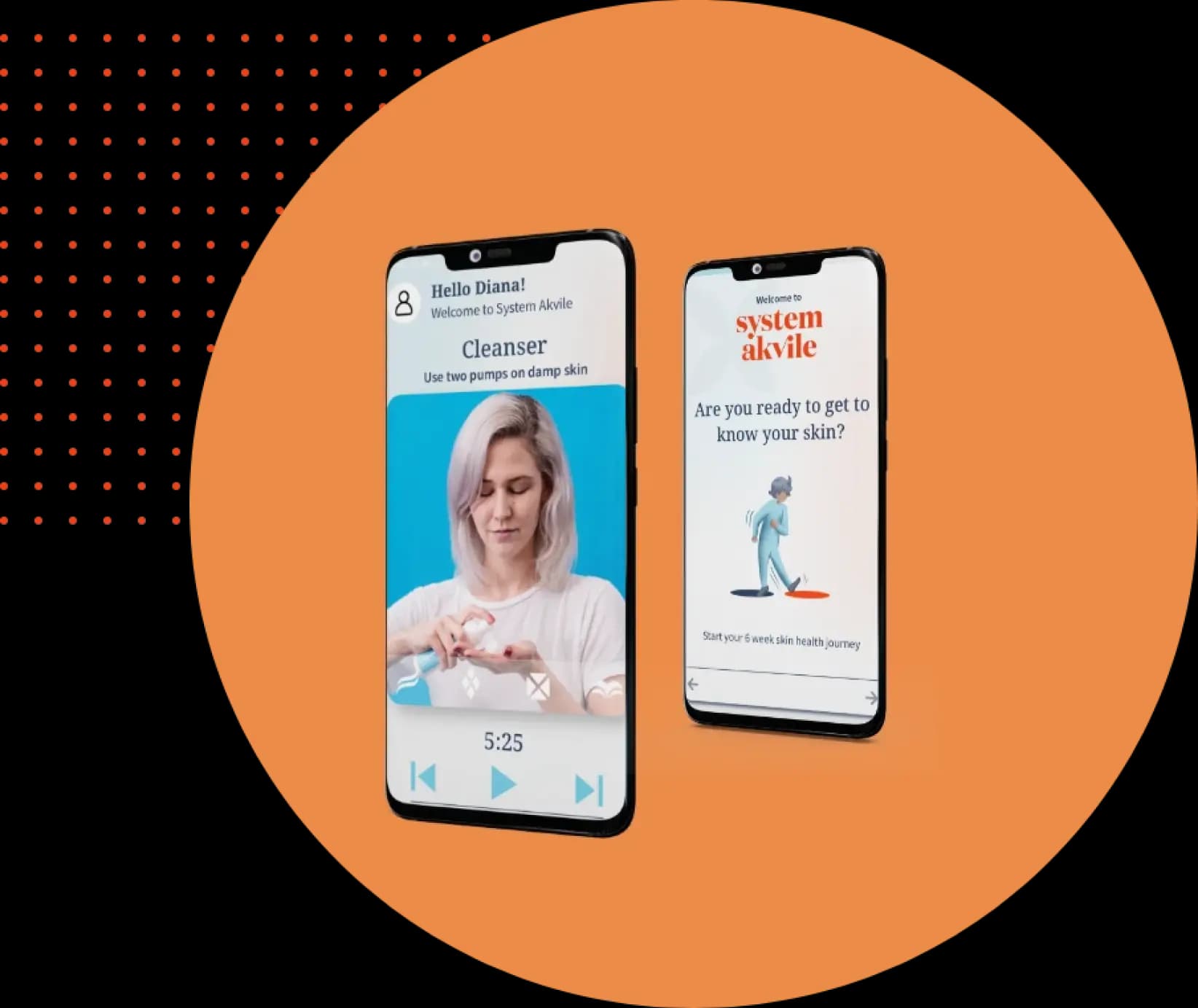 Skincare routine video demonstration