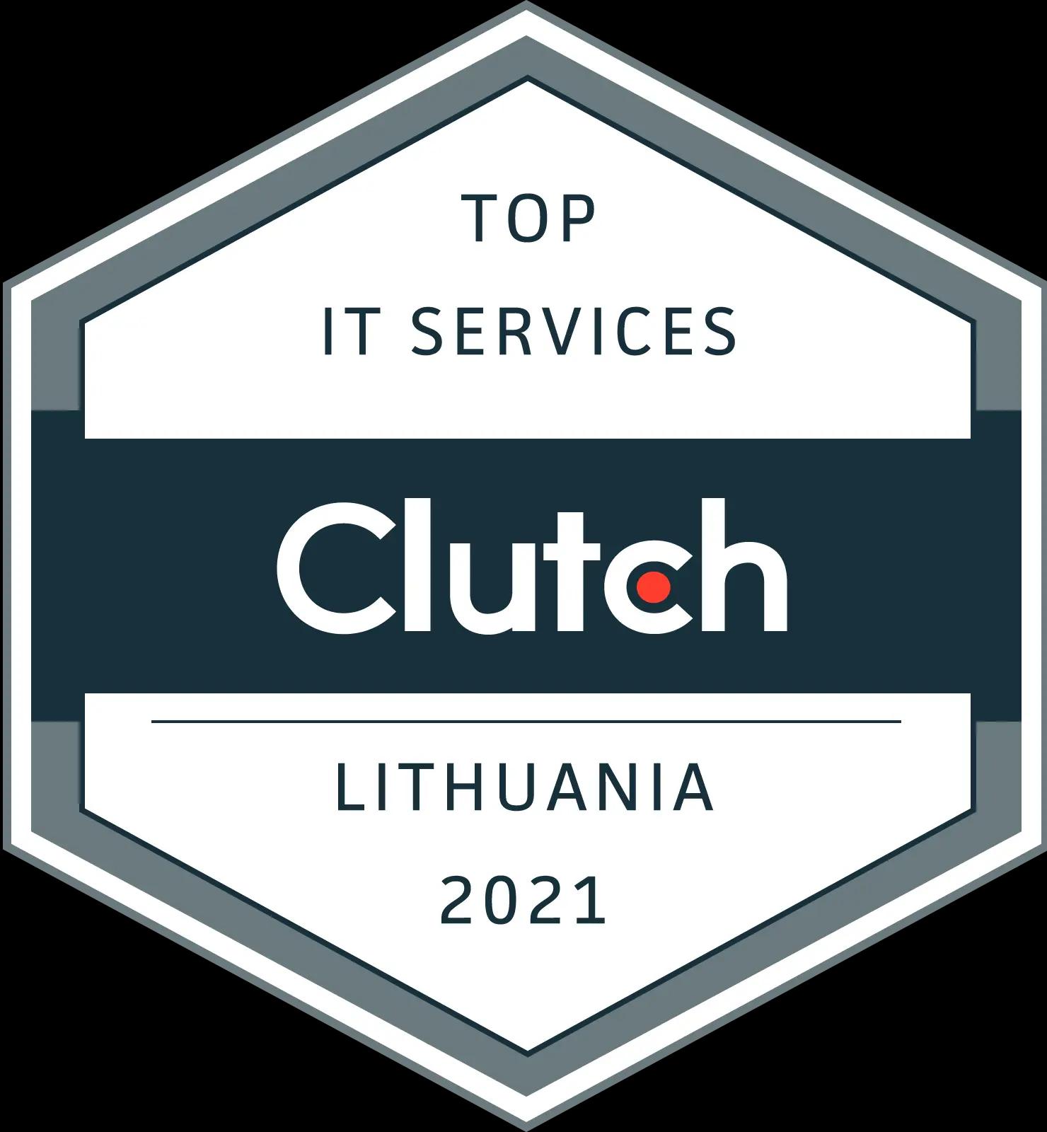 Clutch Award for Best Lithuanian Development Company in 2021